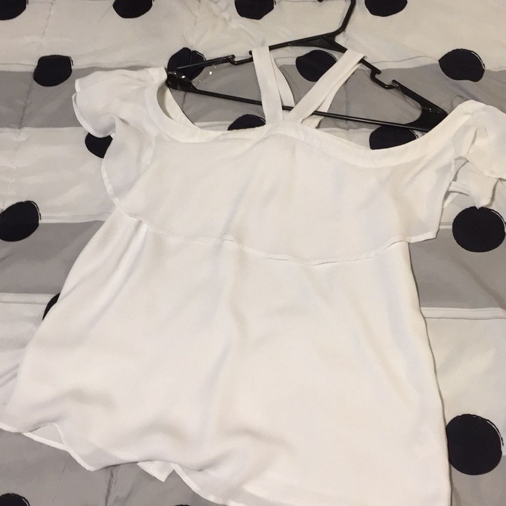White off the shoulder blouse